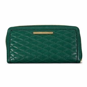 Rebecca Minkoff Green Quilted Zip-Around Wallet – never used. It was a gift.